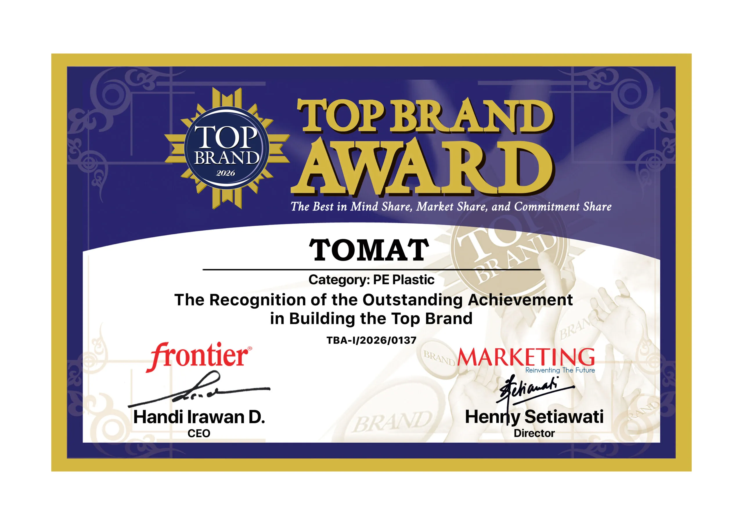 Top Brand | Sertifikat TBA 2026