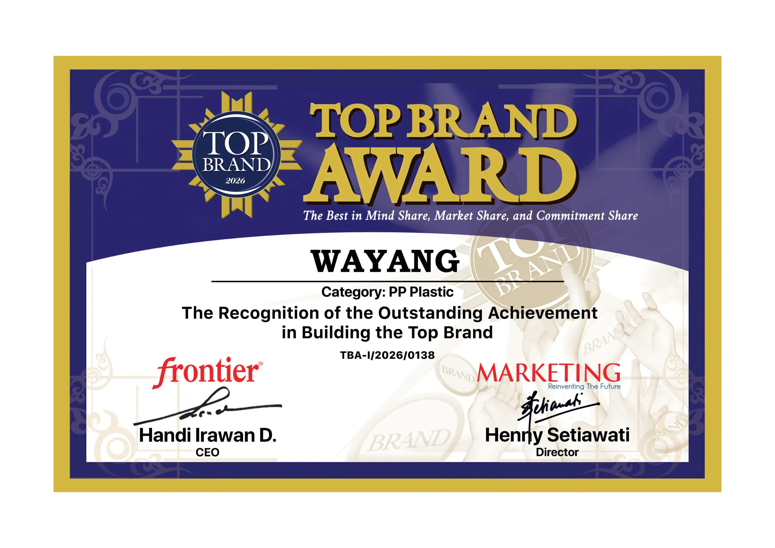 Top Brand | Sertifikat TBA 2026